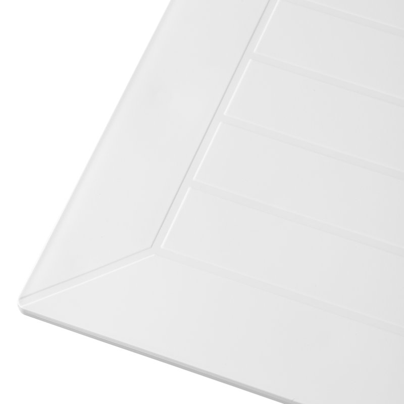 Ensemble repas carré pour 4 personnes, Blanc
