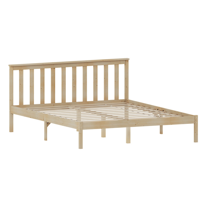 Frederique Solid Wood Bed, Pine, Kingsize (5')