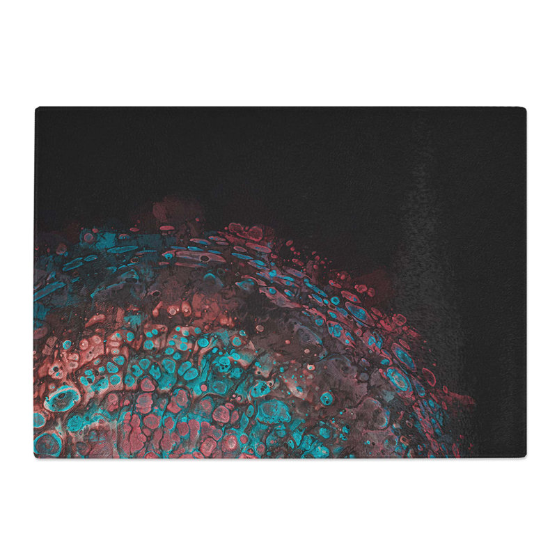 Tempered Glass Rising Dreams Chopping Board, 28.5 cm W x 20 cm L