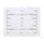 Table de bout rectangulaire en bois d'acacia SELMA en polyuréthane blanc