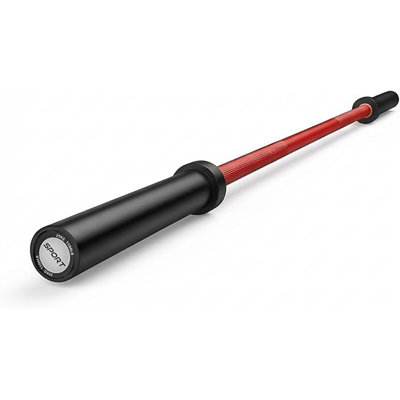7FT Home Gym Barbell Bar, Strength Training Bar Fits 2" Plates, 1500lbs Capacity, Threaded Diamond Knurling Non-Slip Grip, for Home Gym, Squats, Curls, Snatch Clean Jerk