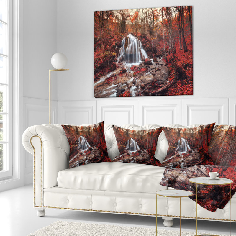 Coussin paysage, 16 po x 1 po, Coussin décoratif