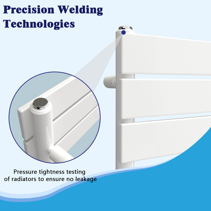 Heated Towel Rail Flat Panel Towel Rail Heated Towel Rails, 650x400mm, White
