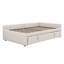 Lit de jour pleine grandeur avec lit gigogne escamotable simple, lit de jour rembourré en L, structure de canapé d'angle pour enfants, adolescents, adultes-156104700