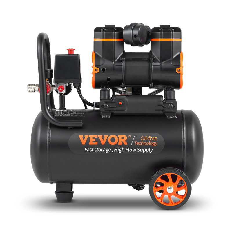 2.1 Gallon Air Compressor, 1.2HP 2.2 CFM@90PSI Air Compressors With Max. 116PSI Pressure, Oil Free Compressor Tank For Auto Repair, Tire Inflation, Spray Painting, Woodwork Nailing