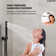 10" Rainfall Round Wall Mount Shower System with Handheld Spray