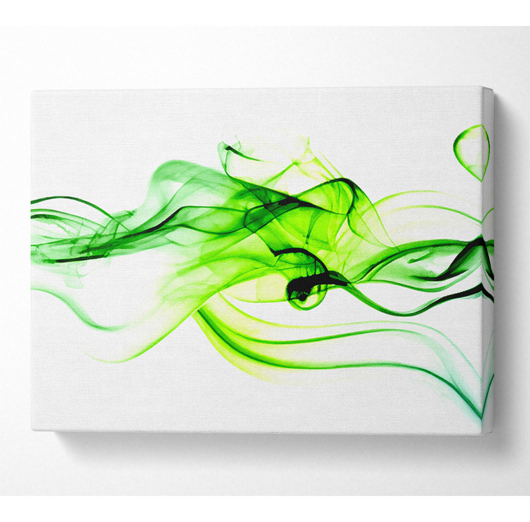 Green Smoke - Kunstdrucke auf Leinwand - Wrapped Canvas