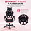 Fauteuil de jeu ergonomique Black Ear Cat-353617618-353617620