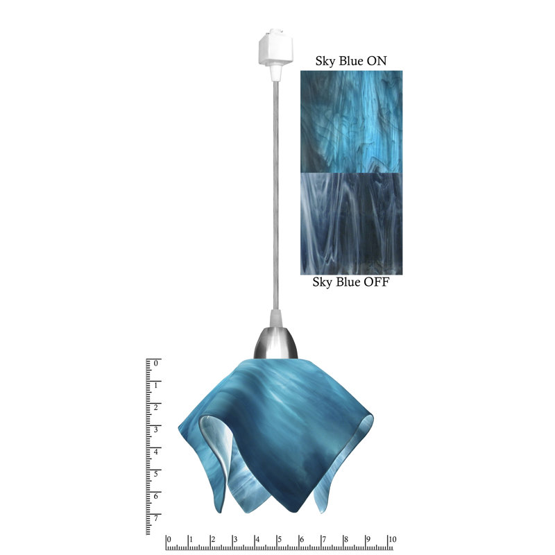 Sapin 1 - Light Unique/Statement Pendant, Small, Sky Blue