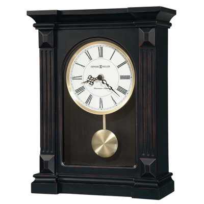 Mia Quartz movement / Crystal Tabletop Clock in Black