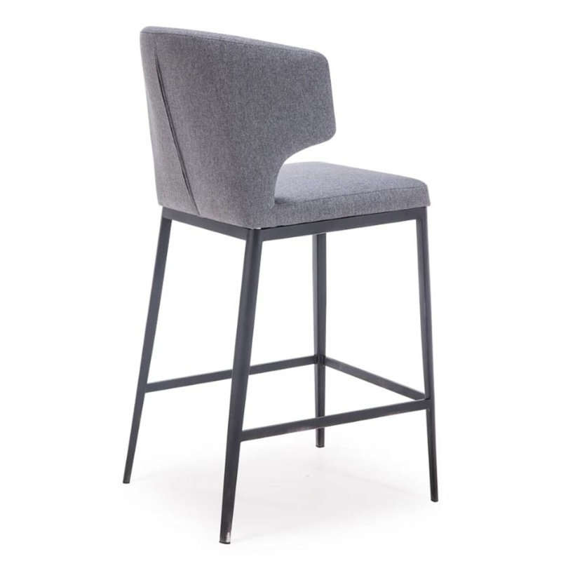 Tabouret de comptoir Percy, Ardoise
