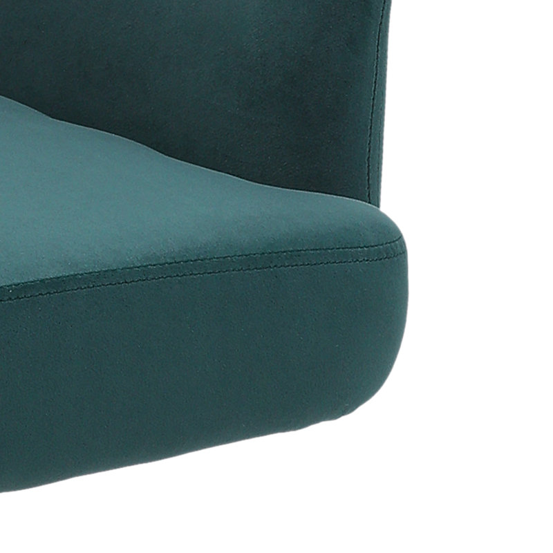 Frosted Velvet Chair Swivel, Green