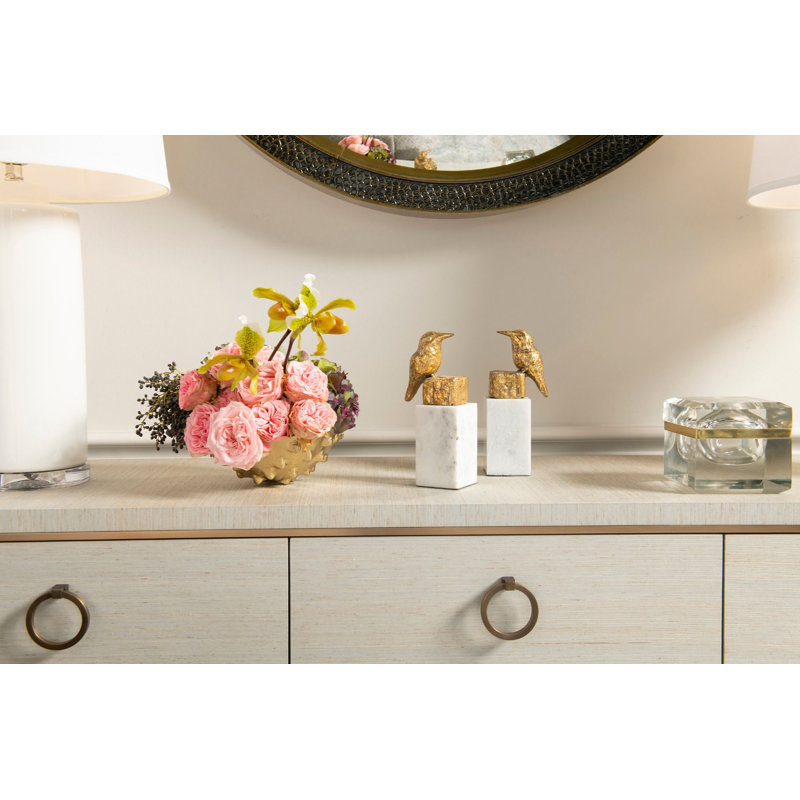 2 Piece Finch Figurine Set