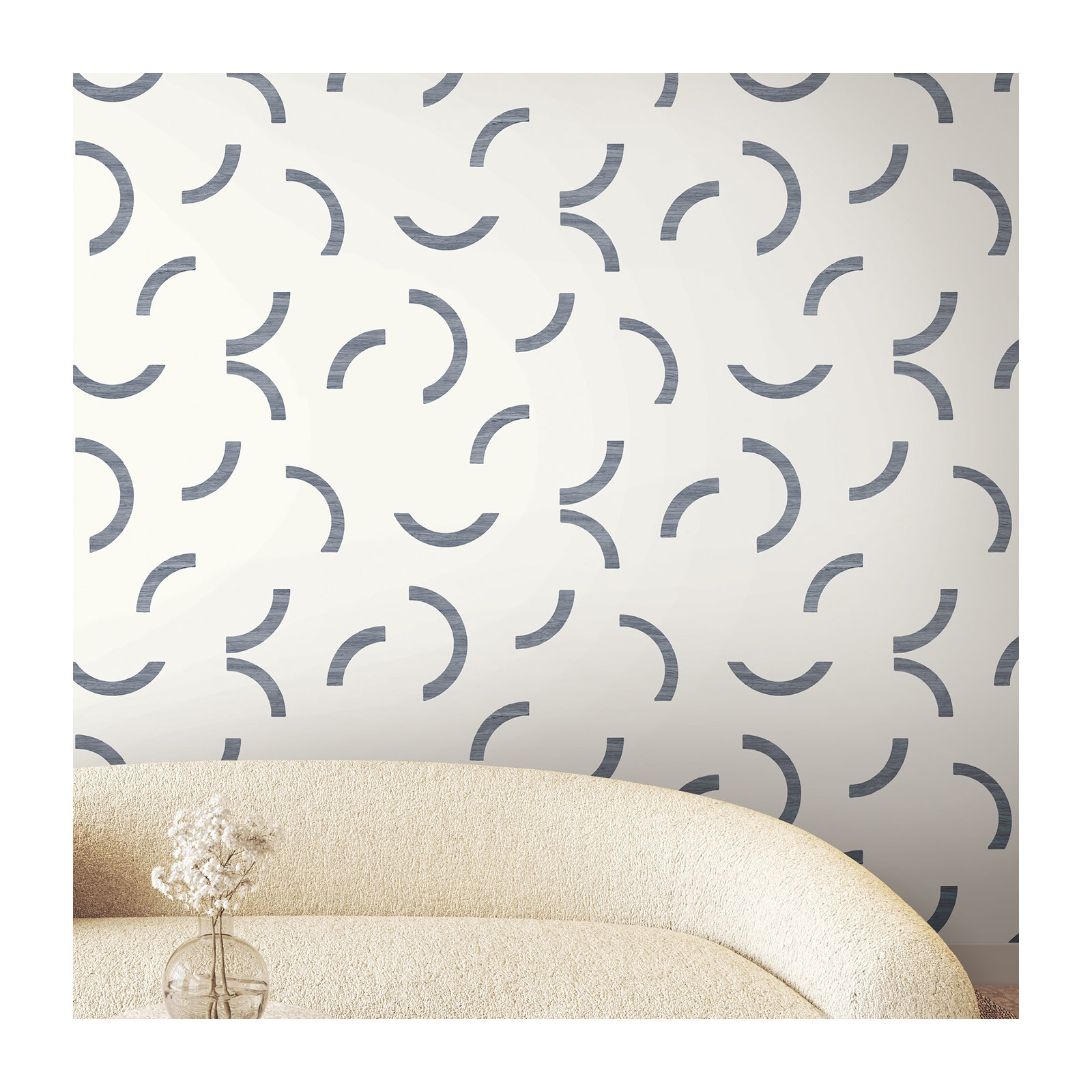 Grabiel Wallpaper, Navy