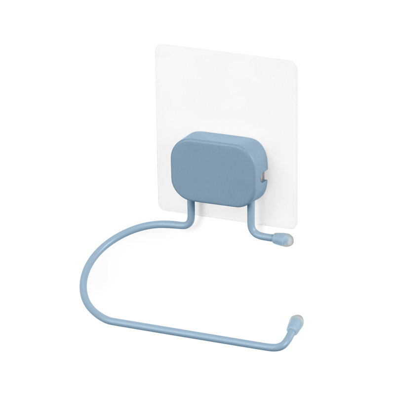 Quiles Wall Mounted Toilet Paper Holder, Blue
