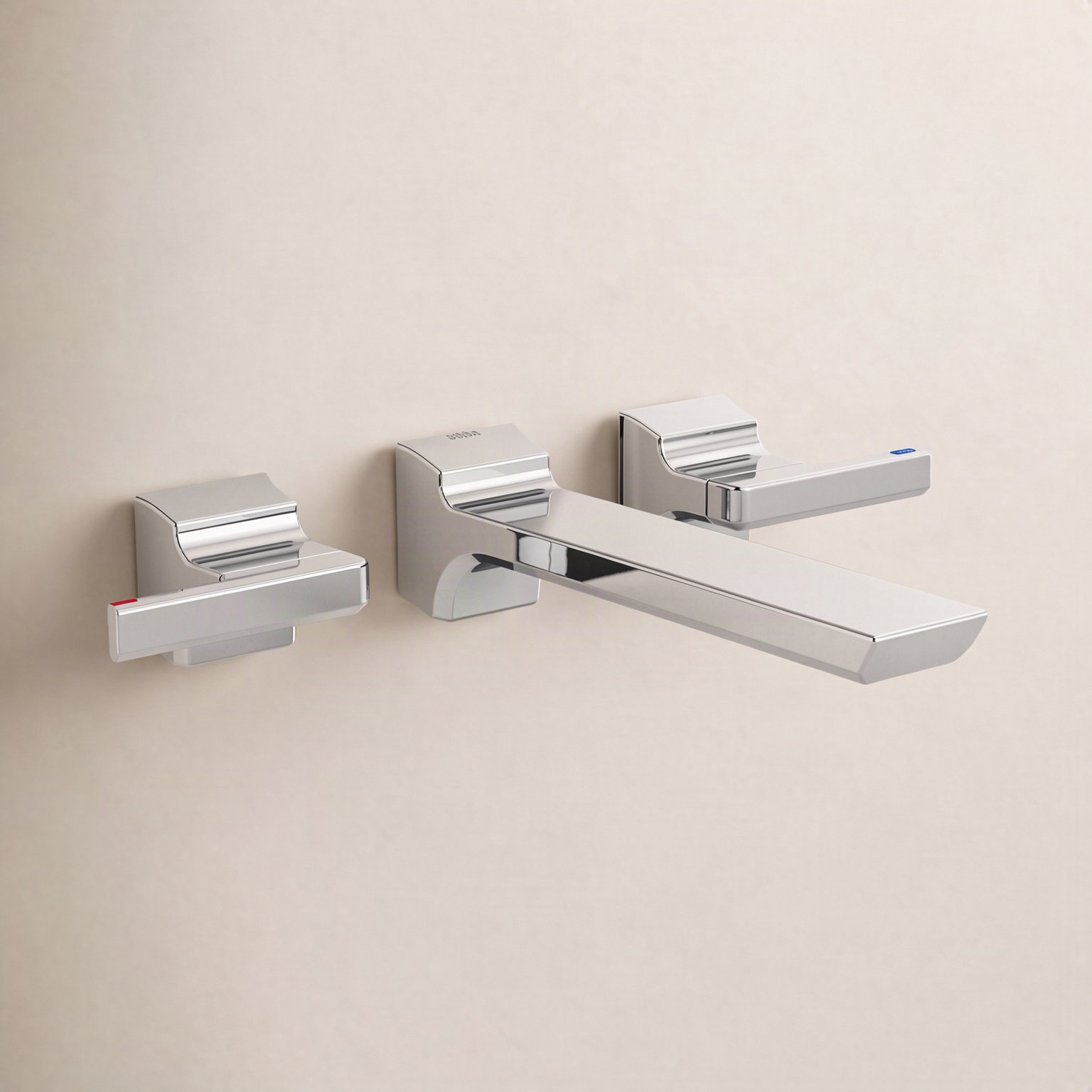 Pivotal® Wall-Mounted Bathroom Faucet, Chrome