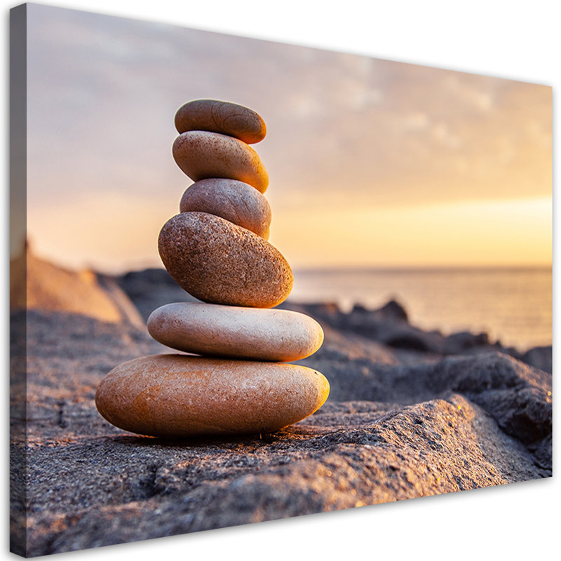 Zen Beach Sea - Wrapped Canvas Print, 70cm H x 100cm W