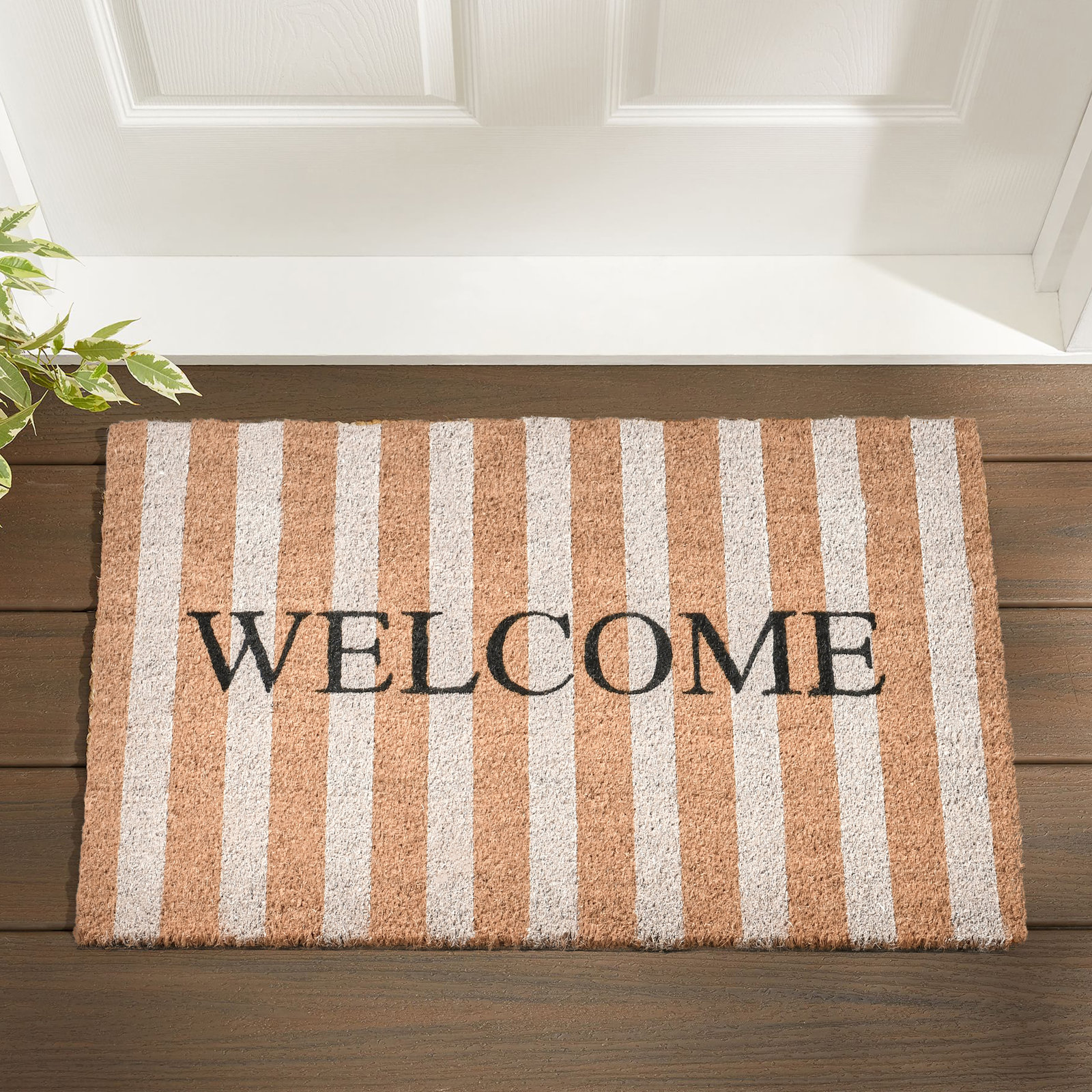 Non-Slip Striped Doormat