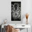 Tigre bleu sur toile-82396669