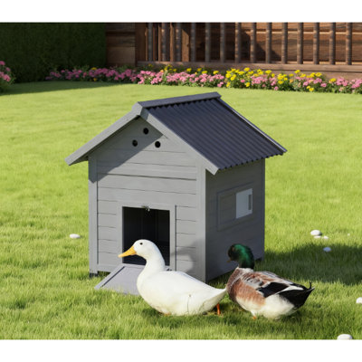 Wooden Pet House with Openable Roof & Double Doors