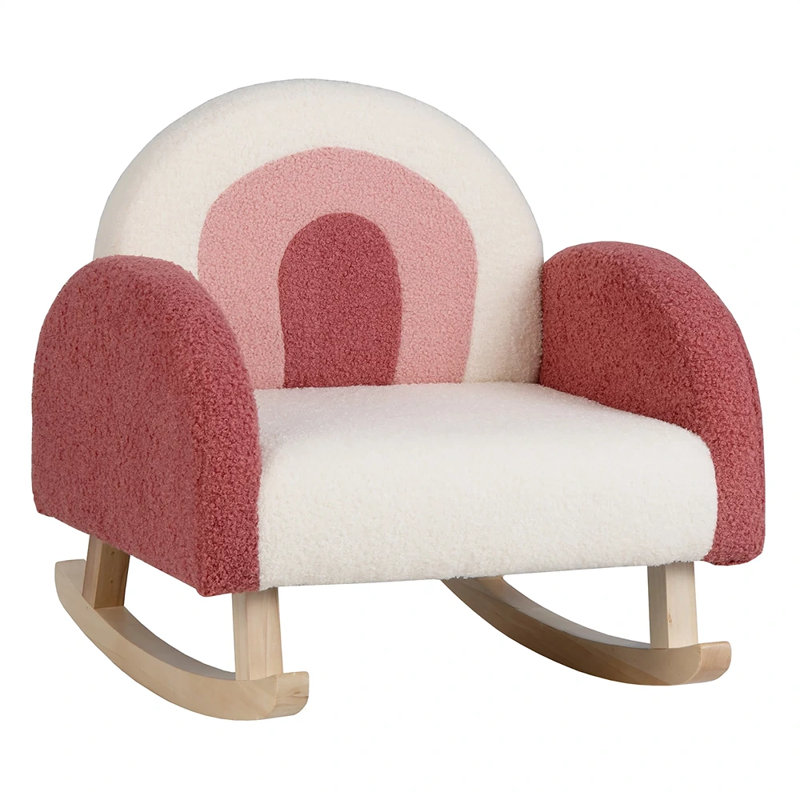 Chaise berçante pour enfants Armenta, Rouge