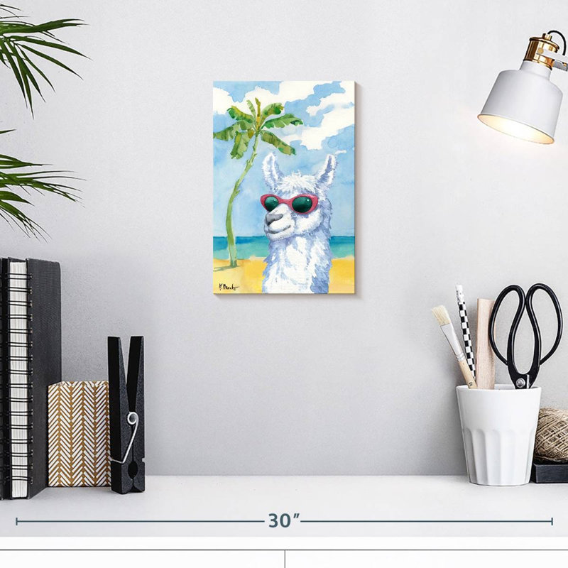 Ketti Hip Shades Llama I, 12" H x 8" W