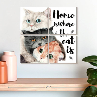 Plaque murale Kema Home Cats