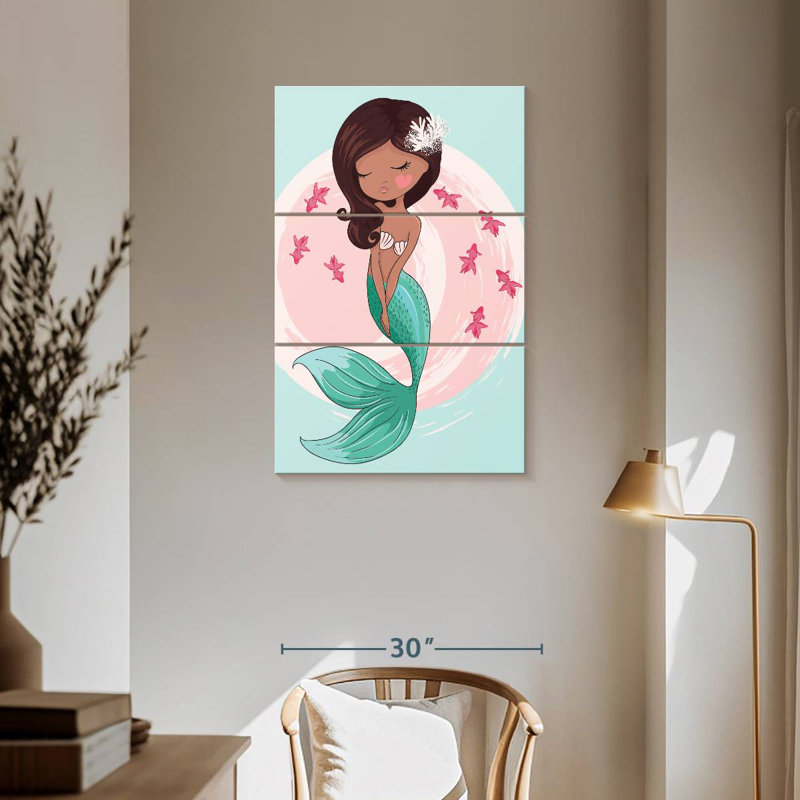 Ashelle sirène hawaïenne, H 57 po x l 36 po