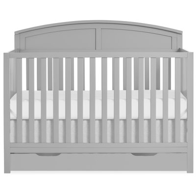 Jpma & Greenguard Gold Certified  Storybrooke 5 In 1 Convertible Crib With Under Drawer -  Harriet Bee, 05E14F0476F84DC394E520413F56C0D4
