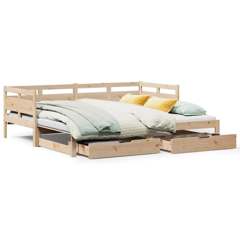 Wichita Solid Wood with Trundle, Natural, Single (3')