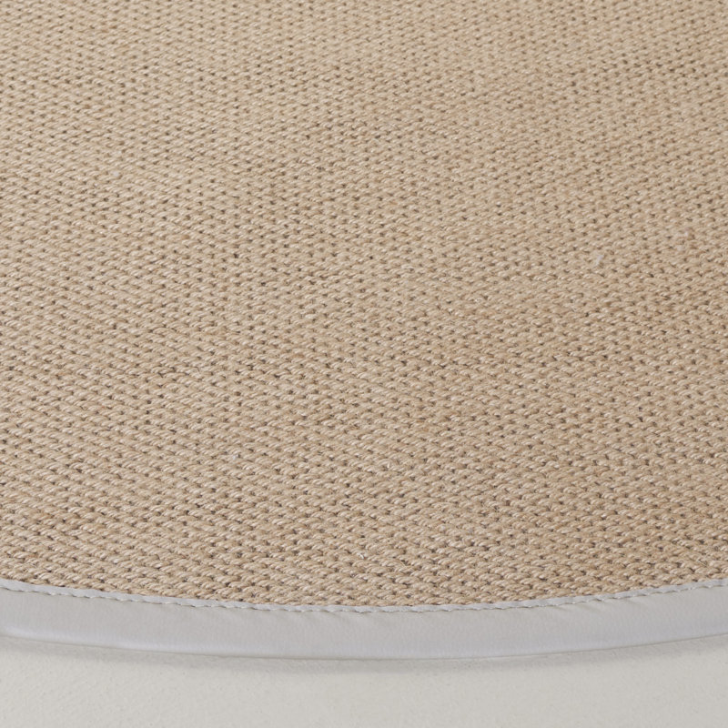 Tapis naturel / beige Natural Fiber 138, Rond 6 pi