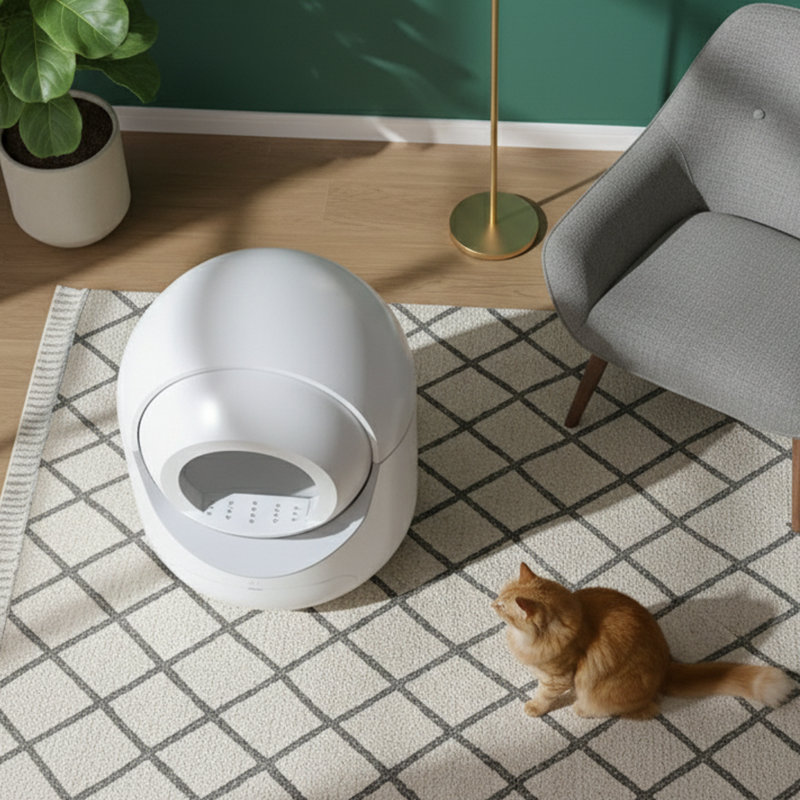 Olefin Enclosed Self-Cleaning Litter Box