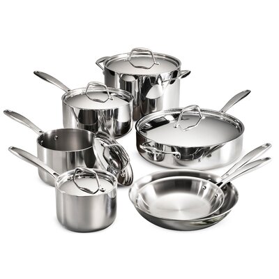 Tramontina Tri-Ply Clad Gourmet 12 Pc Cookware Set -  80116/249DS