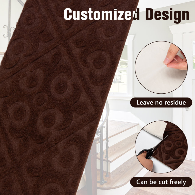 Elko Non-Slip Stair Tread, Brown