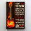 «Kino Guitare I Play To Feel Free», reproduction d'art graphique sur toile tendue 1 pièce-1640140123