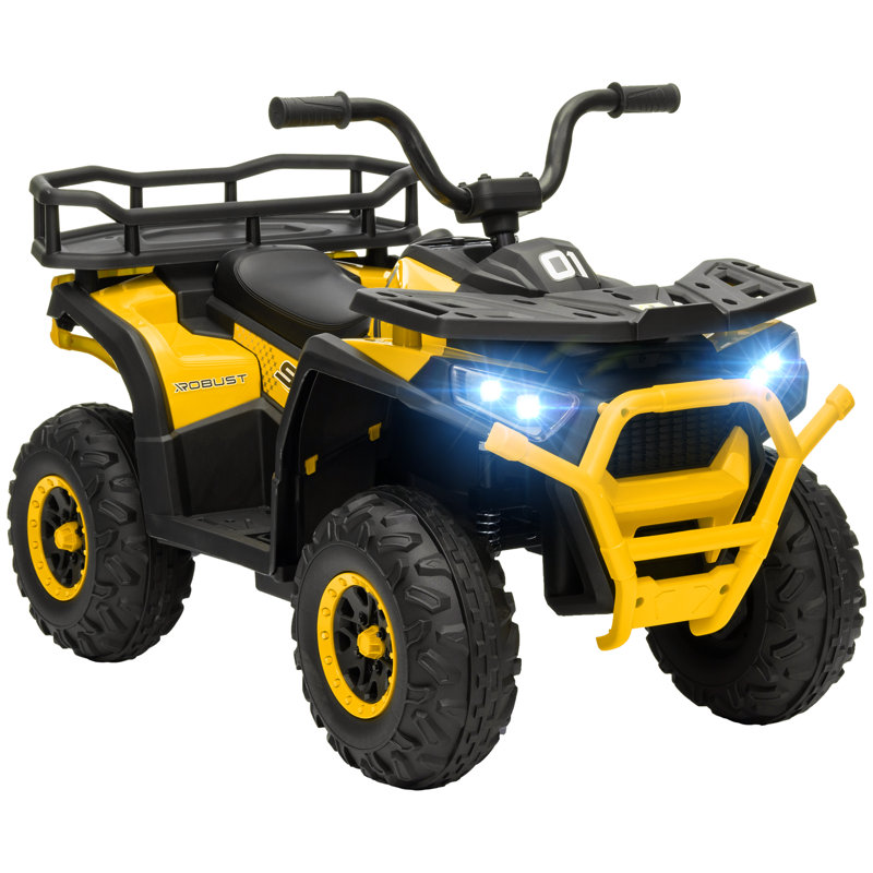 HOMCOM Battery Powered Ride On, Yellow