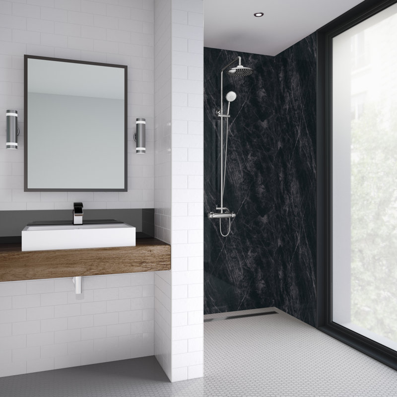 60mm 59mm W x 242mm H Decorative Wall Panel with Glass