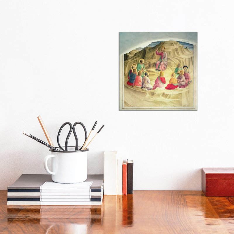 The Sermon On The Mount, 1442 by Fra Angelico - Wrapped Canvas Print, 30.48 cm H x 30.48 cm W
