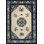 Wool 1920s Blue Ivory Beige Cream White Hand Knotted Pile Rectangle Antique Rug