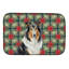 Tapis de vaisselle Tricolor Collie Christmas PoinsettIas-119904725