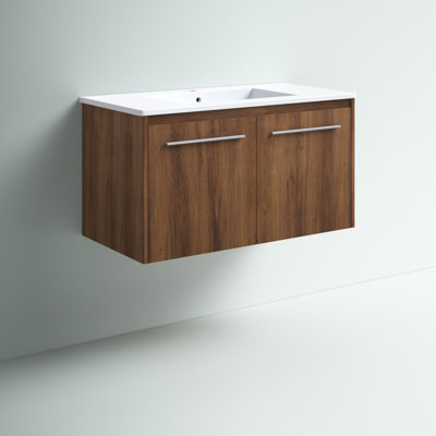 Agostini 36'' Single Bathroom Vanity with Resin Top