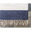 Tapis uni / rayé bleu foncé Carlotta-71262707