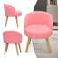 Fauteuil de lecture rembourré en lin-1117972510