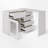 44"-85" Extendable Sofa Bar Table Cabinet With LED
