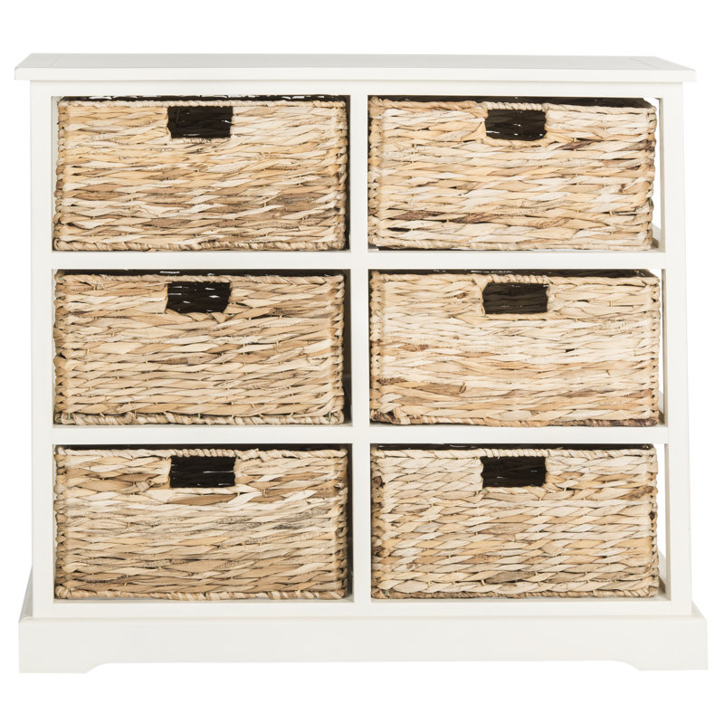 Painswick Solid Wood Accent Chest, Distressed White