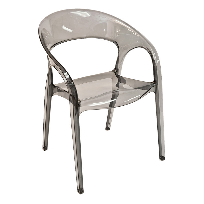 Chaise empilable, Gris fumé