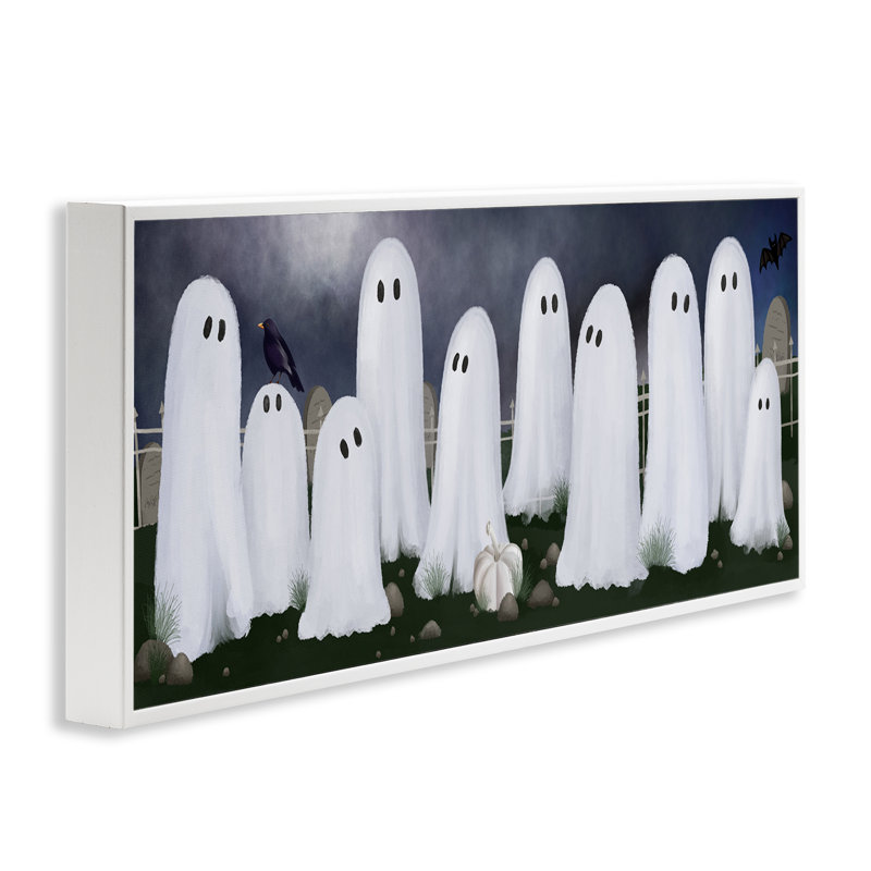 Ghost in Graveyard, giclée encadrée, design par Jennifer Stith, H 10 po x l 24 po
