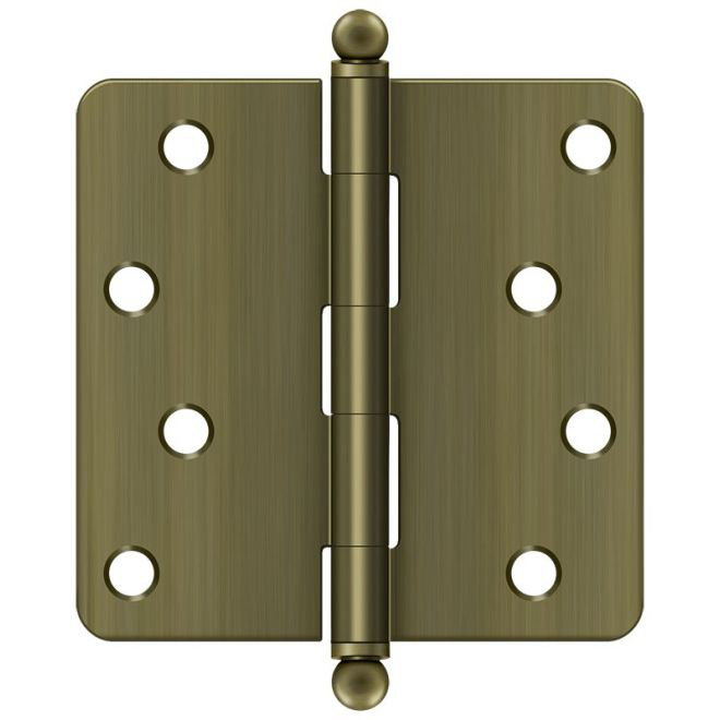 Steel Hinge, Antique Brass