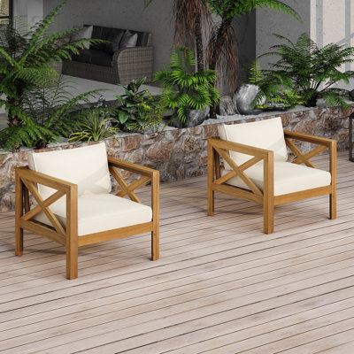 Chaises longues avec coussins amovibles Kincaid