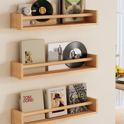 Tablette murale en bois massif